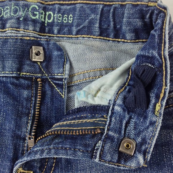 Baby Gap 1969 Skinny Toddler Girl Size 3 Blue Jeans - Picture 5 of 6
